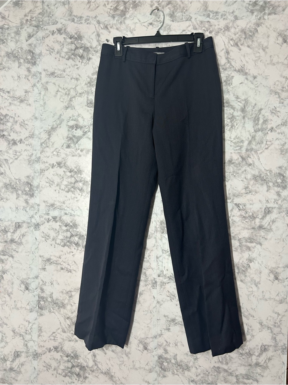Ann Taylor Petites Black/Gray Dress Pants - Classic Straight Leg Sz 6P EUC